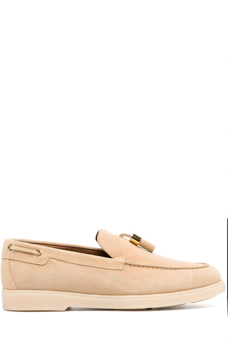 Giuseppe Zanotti Beige Suede Ballerinas