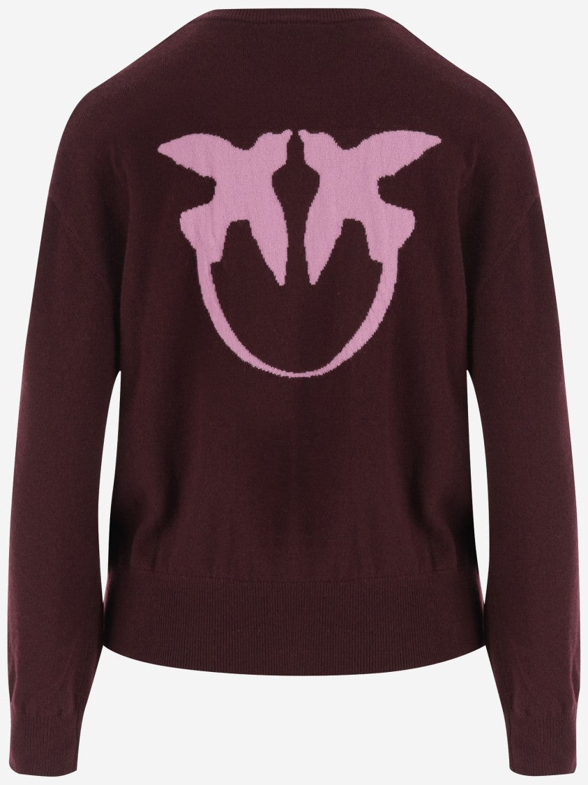 Pinko Wool And Cashmere Logo Sweater