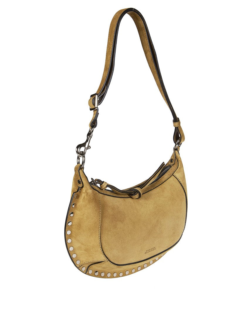 Isabel Marant Warm Tan Oskan Moon Suede Shoulder Bag