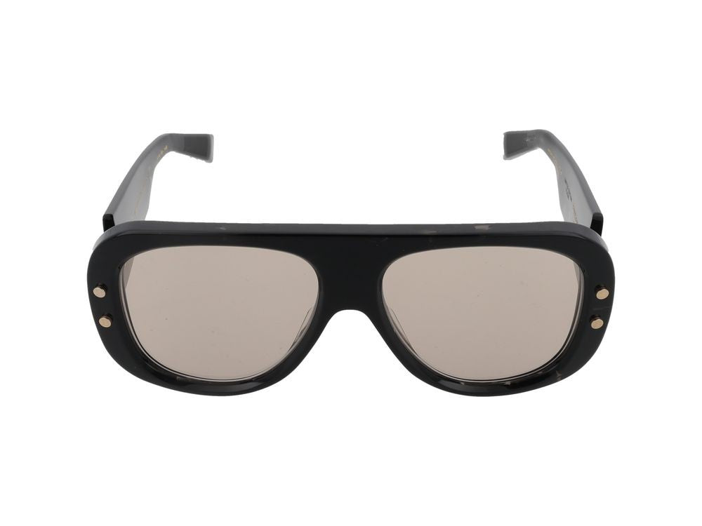 Balmain Tortoiseshell Pulse Acetate Square Sunglasses
