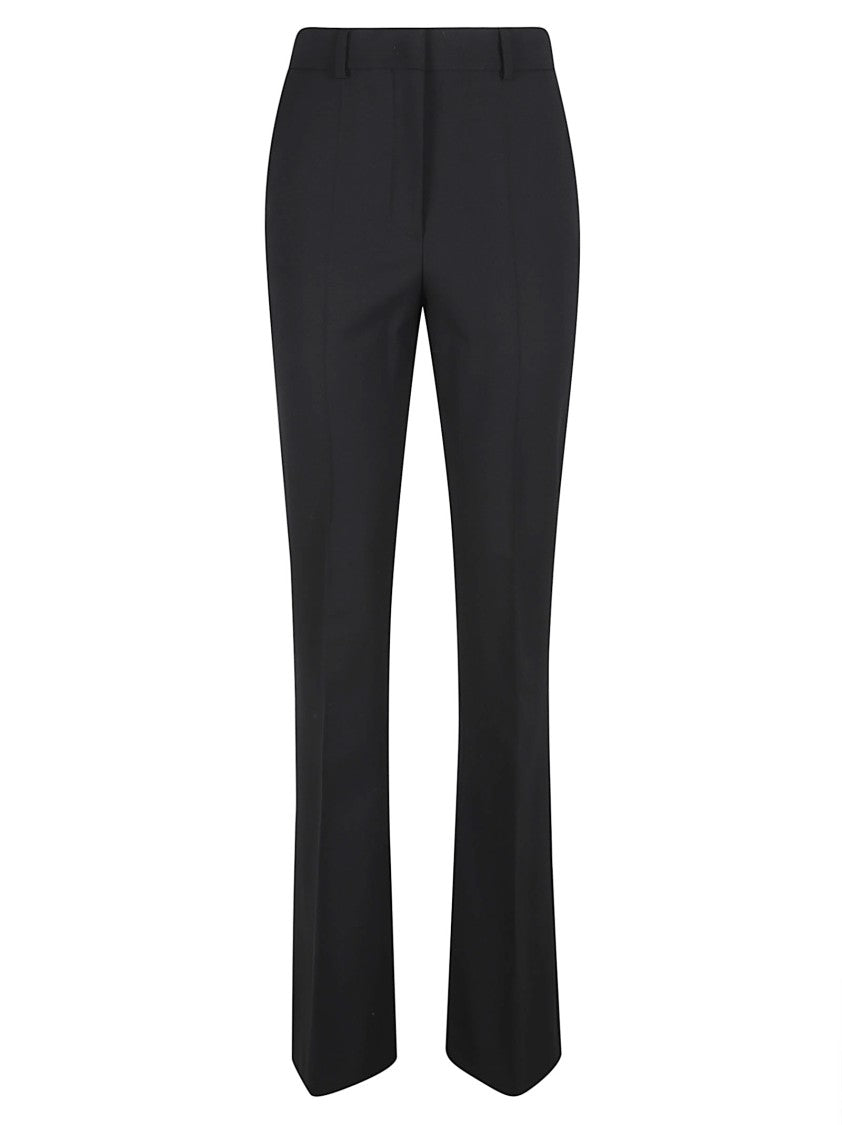 Max Mara Tailored Black Trousers With Flared Hem