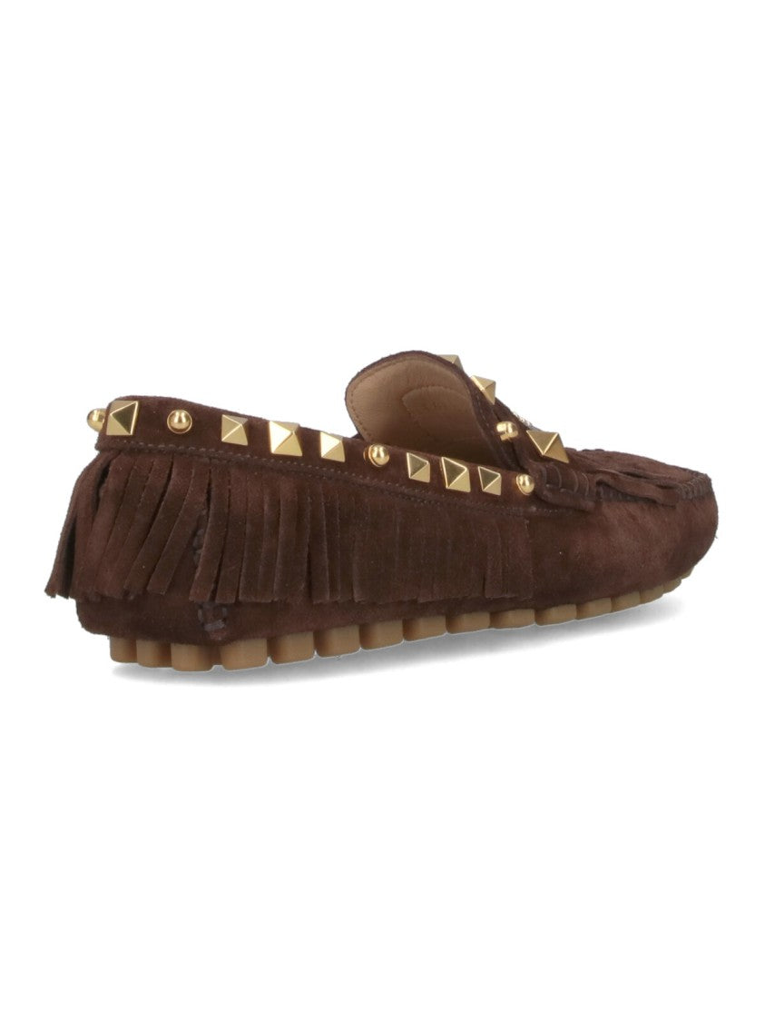 Valentino Garavani Driver Plaster Caster' Moccasins – Brown