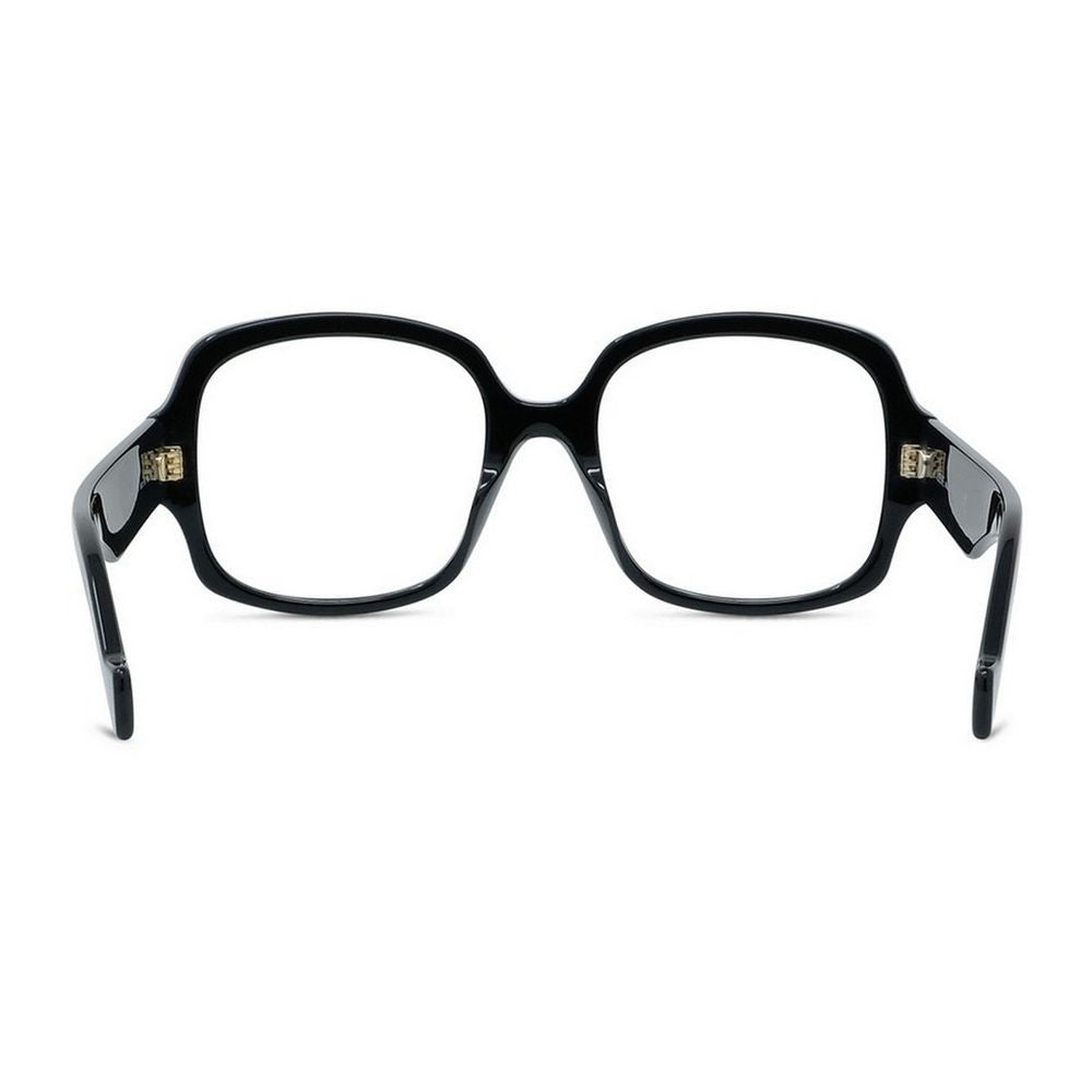 Loewe Anagram Oversized Square Eyeglasses With Beveled Edges