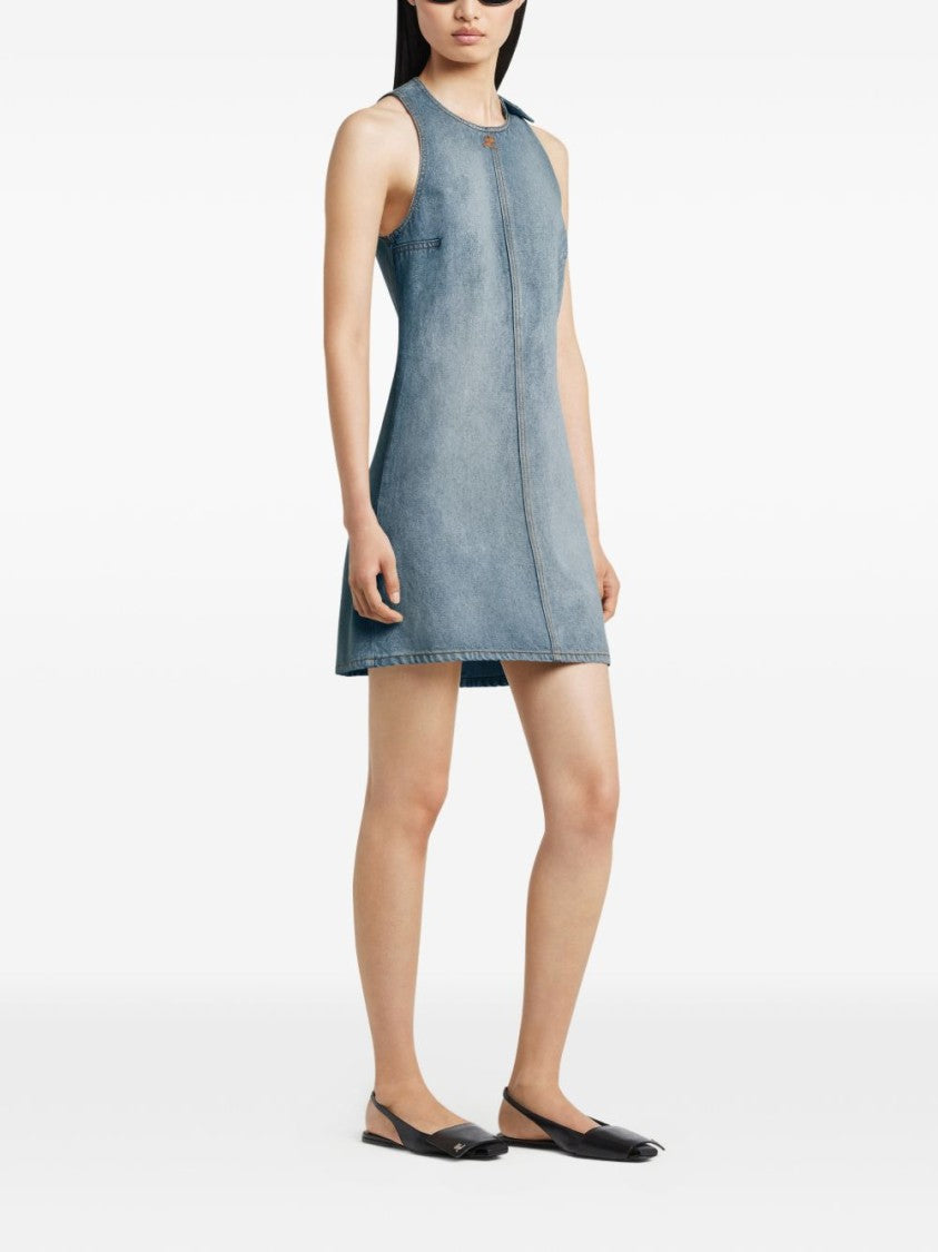 Courrèges A-Line Denim Mini Dress