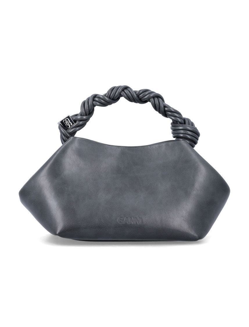 Ganni Small Braided Bow Shoulder Bag