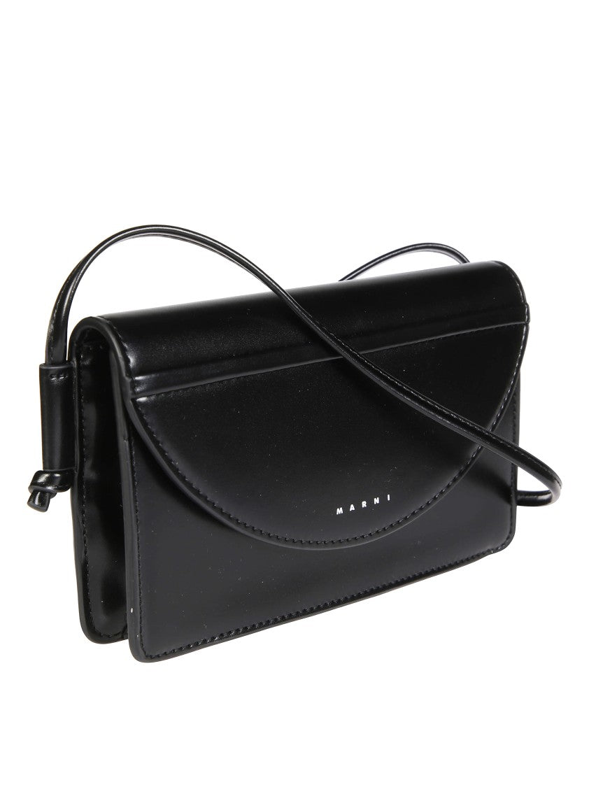 Marni Contemporary Mini Bag With Rounded Flap Closure