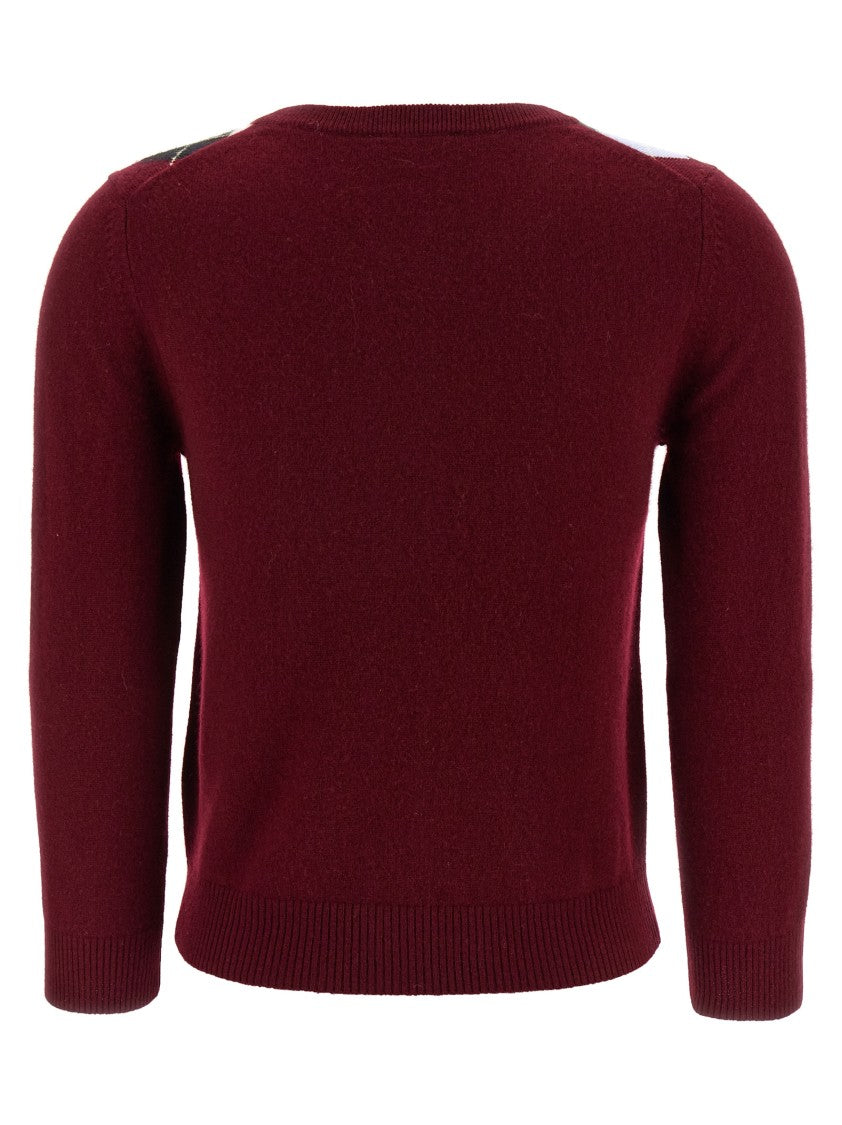 Ganni 'Burgundy Check' Cardigan