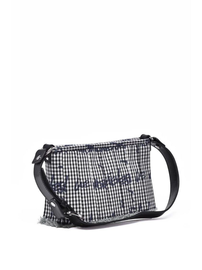 Vivienne Westwood White Polyester Gingham Shoulder Bag
