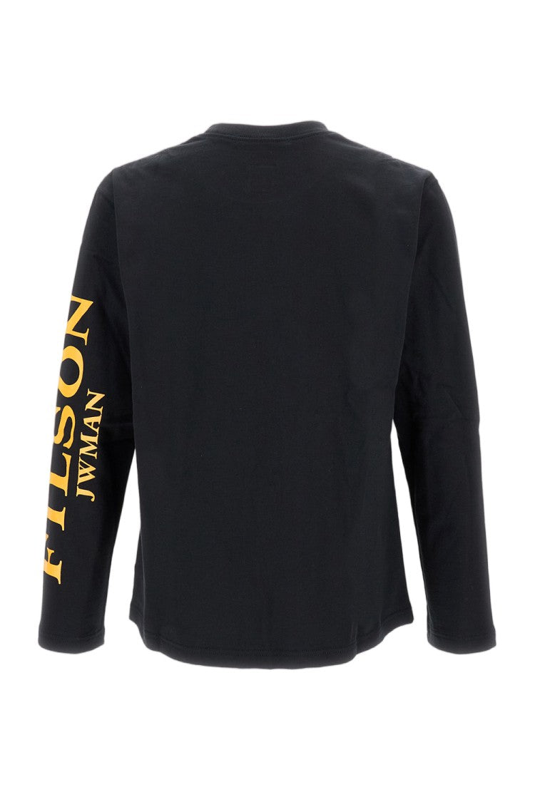 Junya Watanabe Long-Sleeve Crew Neck T-Shirt With Fluorescent Graphic Detail
