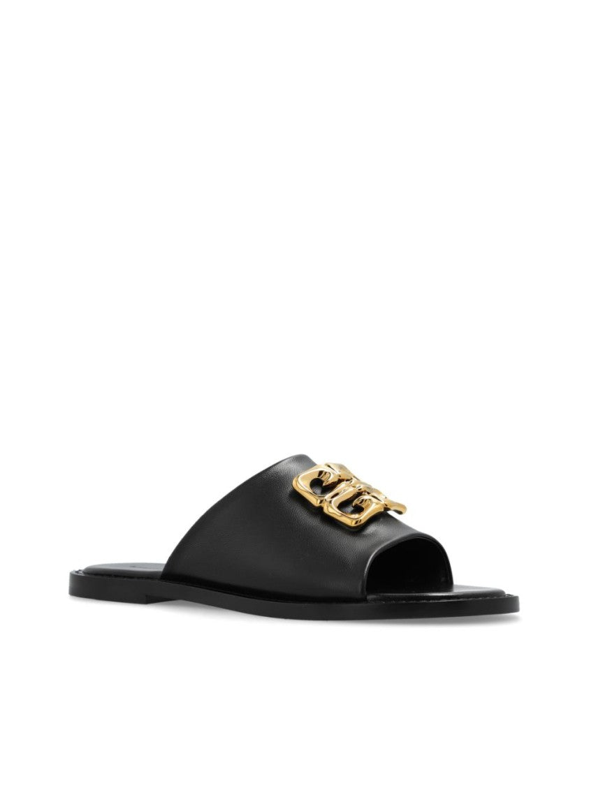 Givenchy Flat Sandals With Gold-Tone Hardware