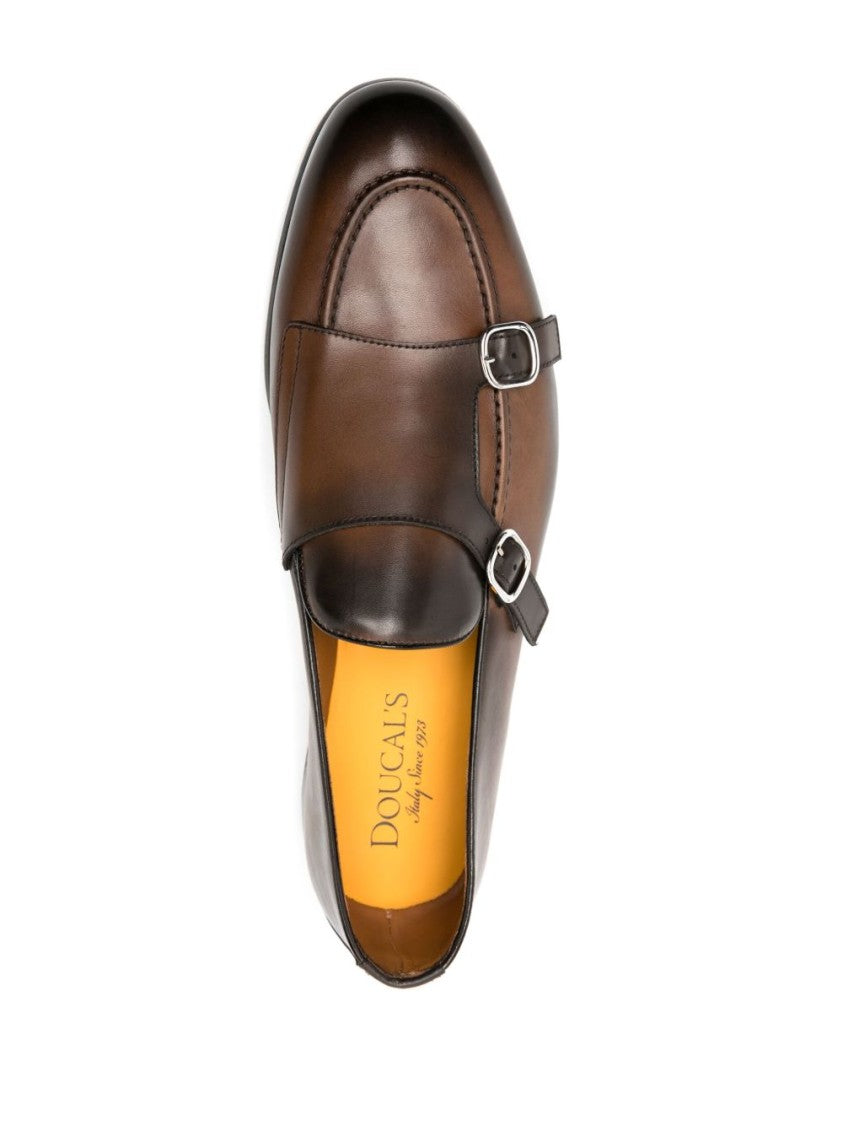 Doucal's Loafers In Rich Brown Leather