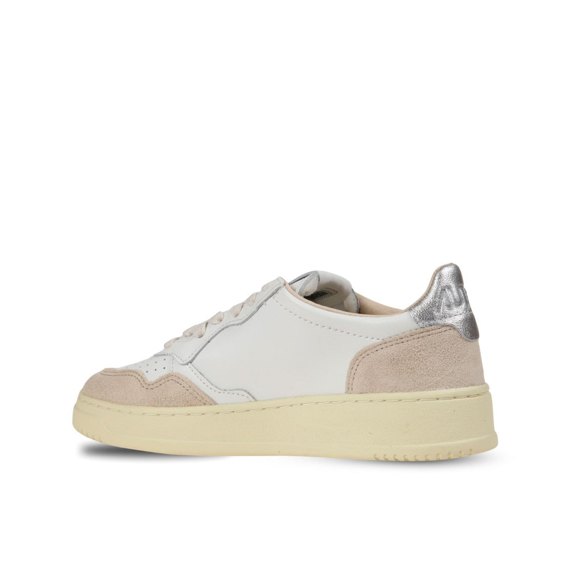 Autry Medalist Low Silver Metallic Sneakers