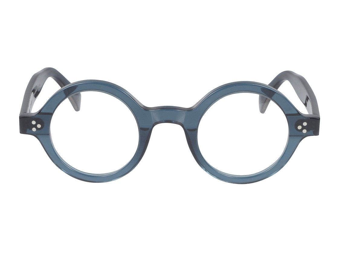 Kador Blue Arkistar/K-45 Translucent Round Eyeglasses