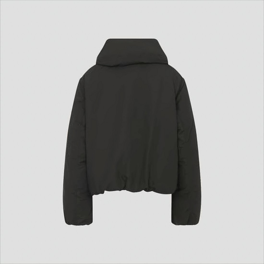 Lemaire Boxy Black Puffer Jacket With Rounded Collar