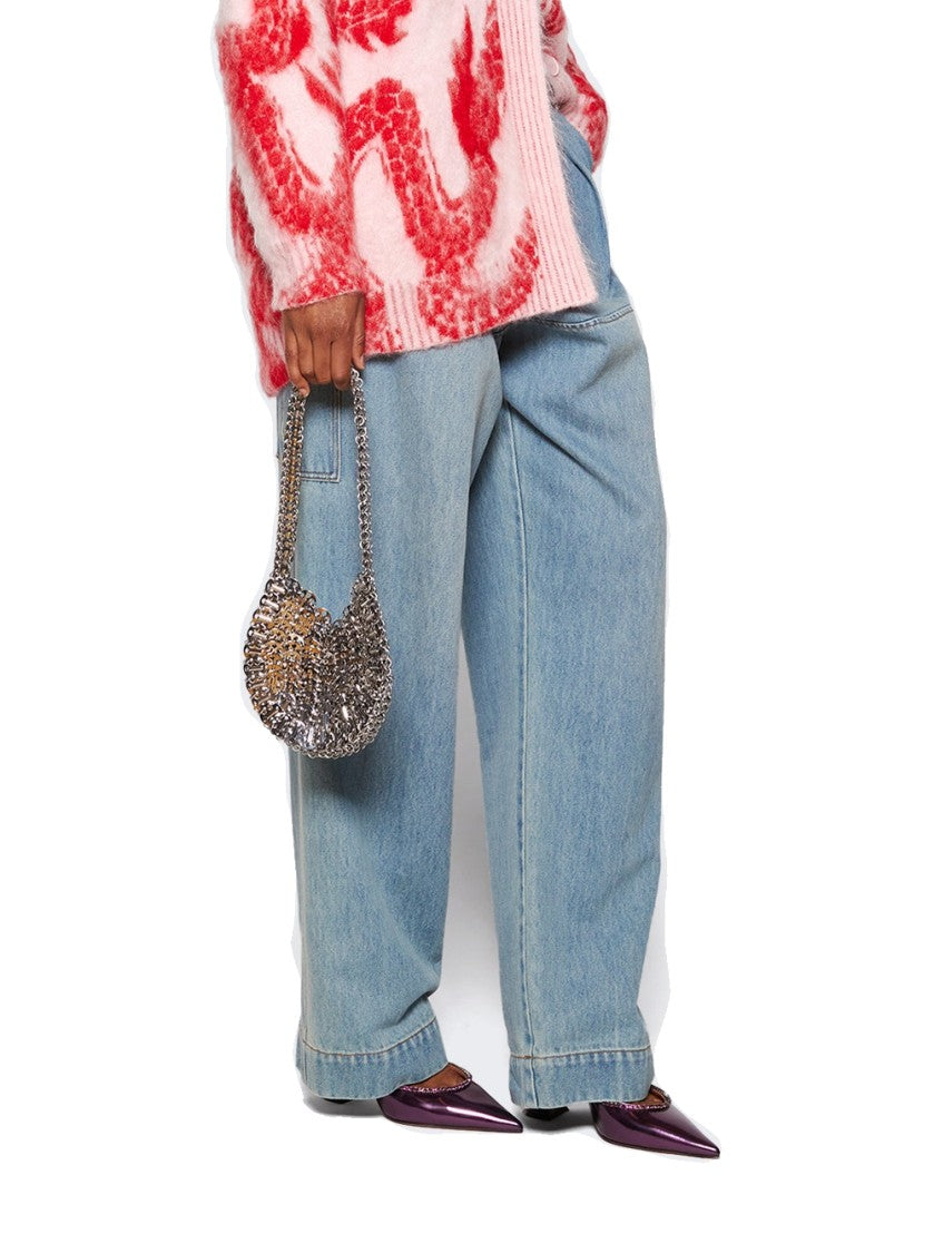 Amina Muaddi Gilda Mirror Mules Amethyst