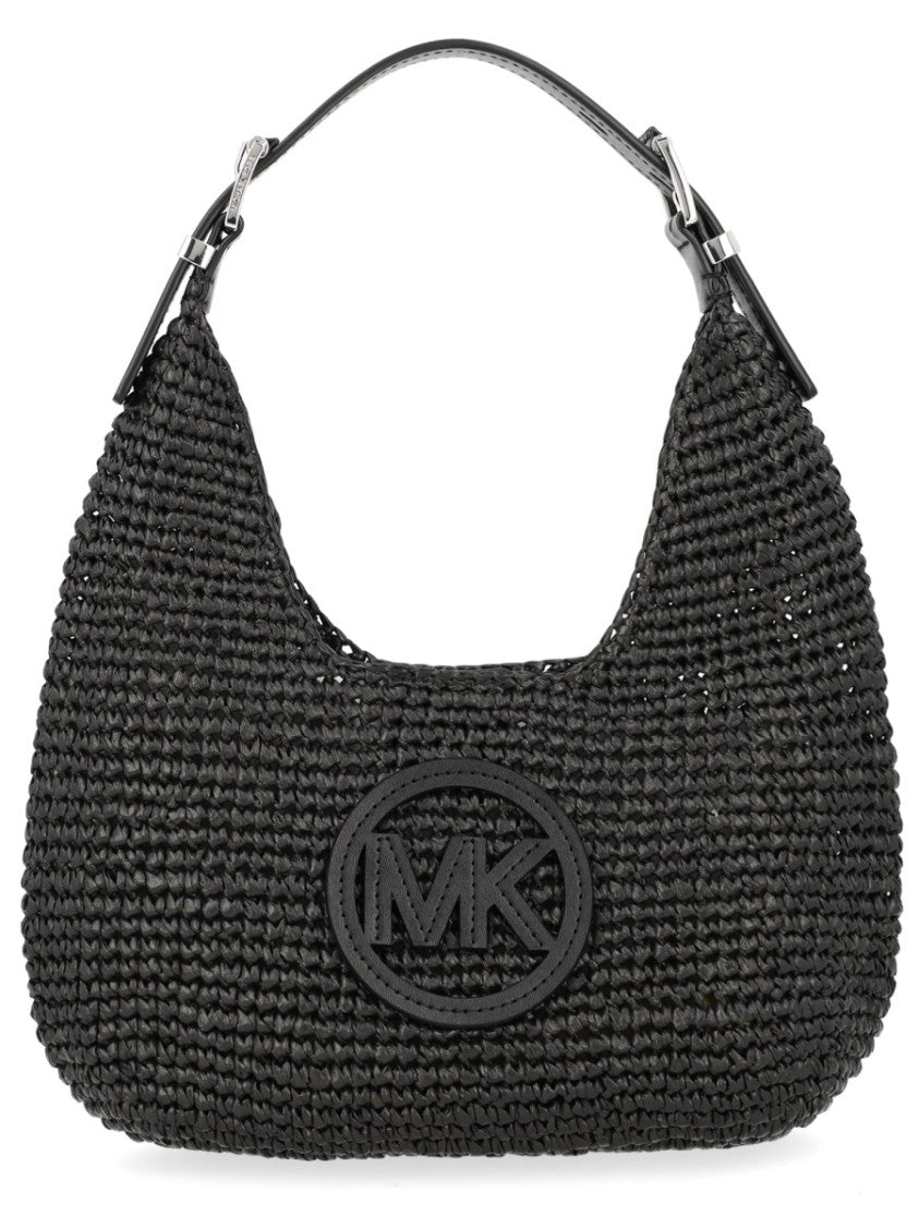 Michael Michael Kors Black Nolita Braided Polypropylene Hobo Bag