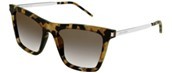 Saint Laurent Square-Frame Acetate Sunglasses With Tortoiseshell Pattern