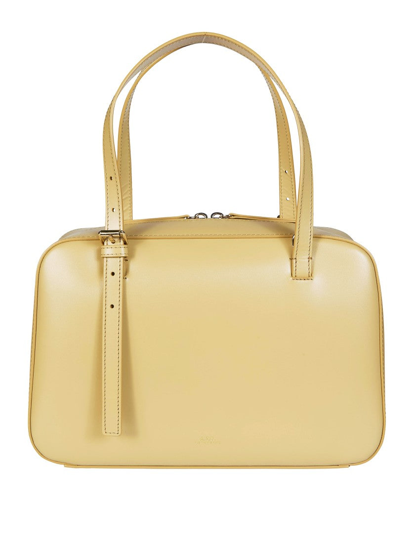 A.P.C. Beige Virginie Box Shoulder Bag