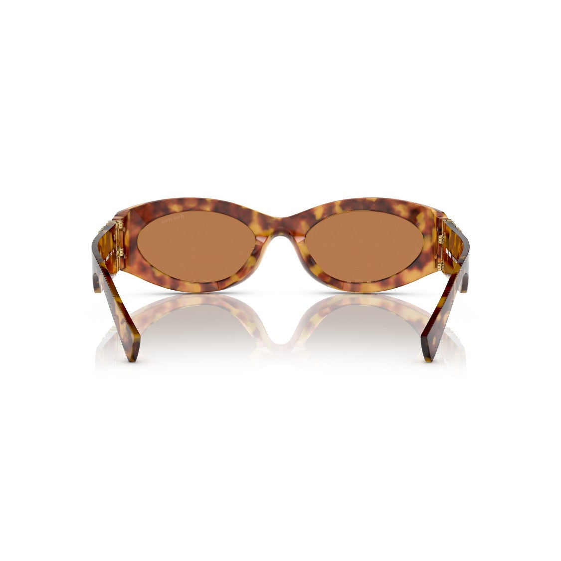 Miu Miu 0Mu 11Ws Oval Tortoiseshell Sunglasses