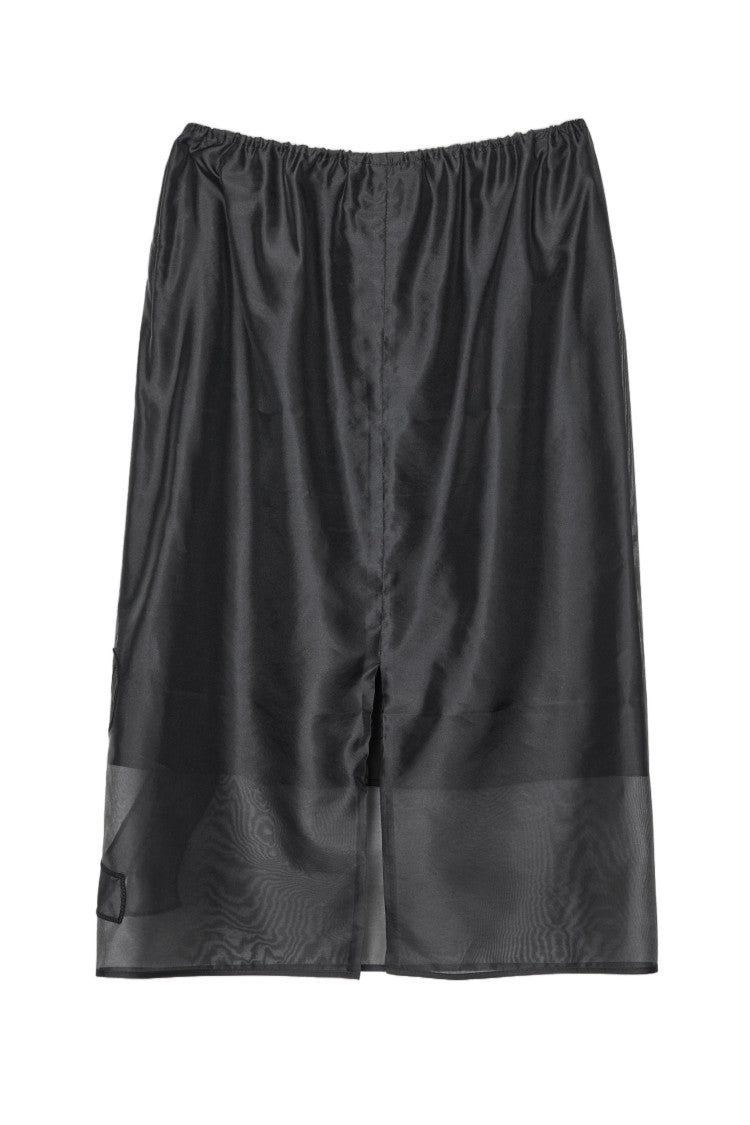 Cecilie Bahnsen Hybrid Organza Skirt With Bow-Embroidery Detail