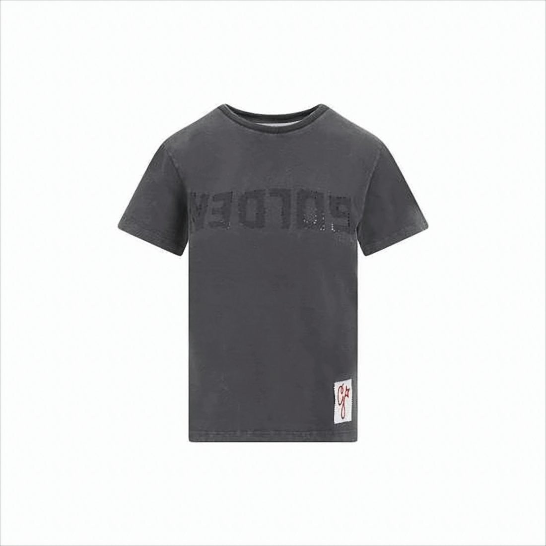 Golden Goose Vintage-Inspired Charcoal Grey Golden Goose T-Shirt