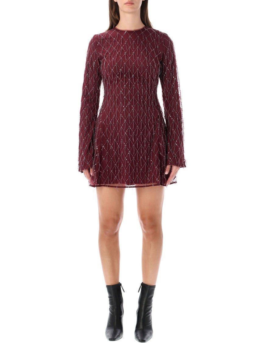 Rotate Intricate Sequin-Embellished Mini Dress