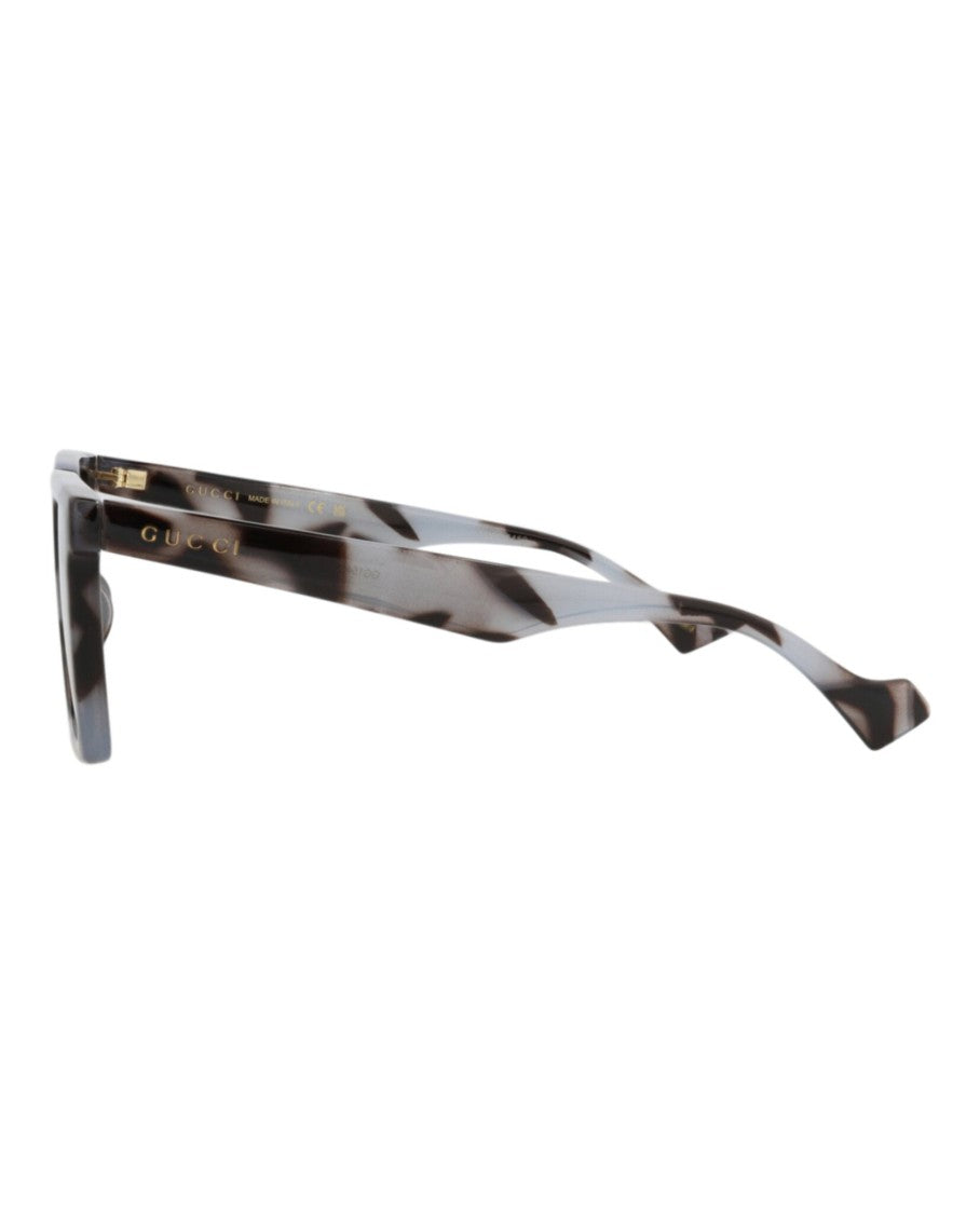 Gucci Square-Frame Injection Sunglasses With Velvet Case And Matching Accessories