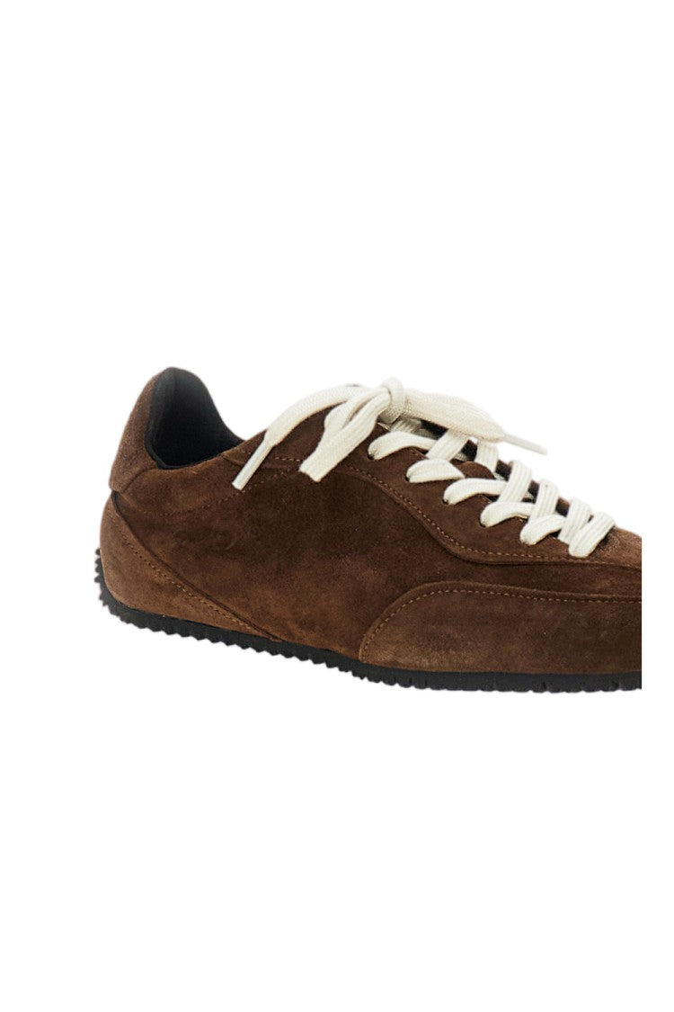 Axel Arigato Dark Brown Suede Low-Top Sneakers