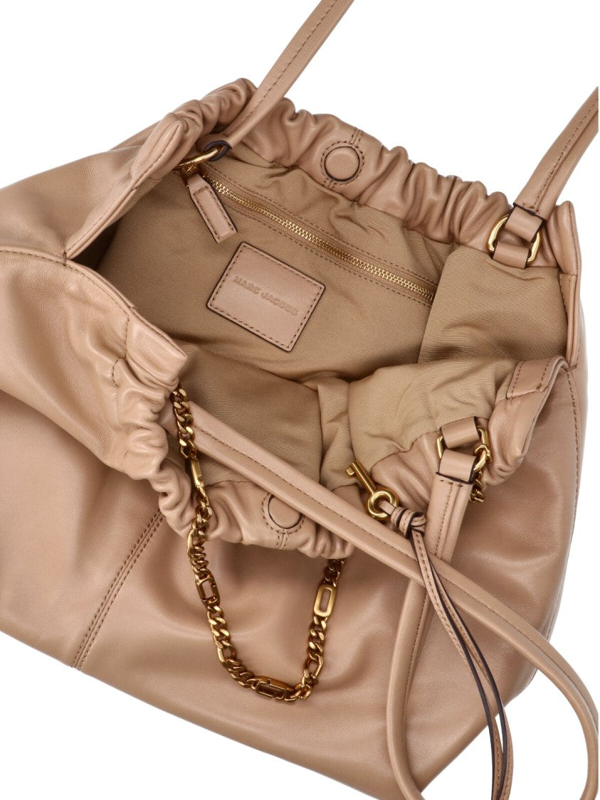 Marc Jacobs Brown The Cristina Silver Hardware Calfskin Tote Bag