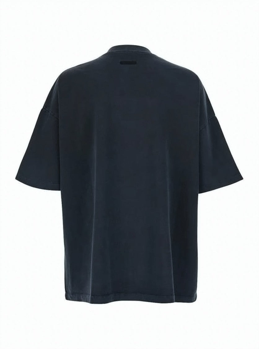 Fear Of God Loose-Fitting Black Cotton T-Shirt With Bold Graphic Print