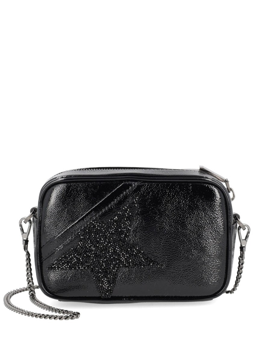 Golden Goose Mini Star Cow Leather Crystal Shoulder Bag
