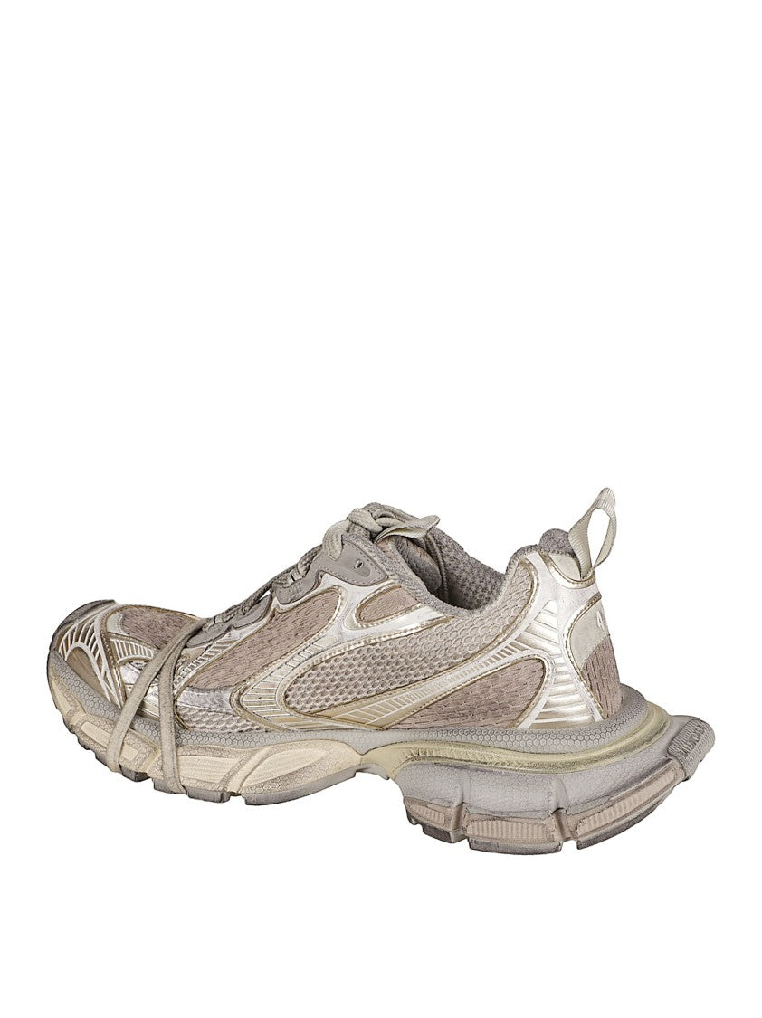 Balenciaga Distressed Mesh Sneakers With Reflective Branding
