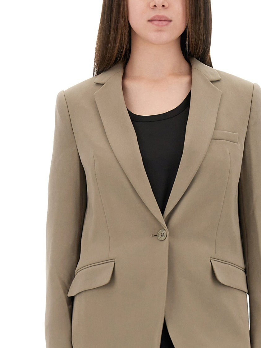 Michael Michael Kors Slim-Fit Crepe Blazer With Notched Lapels