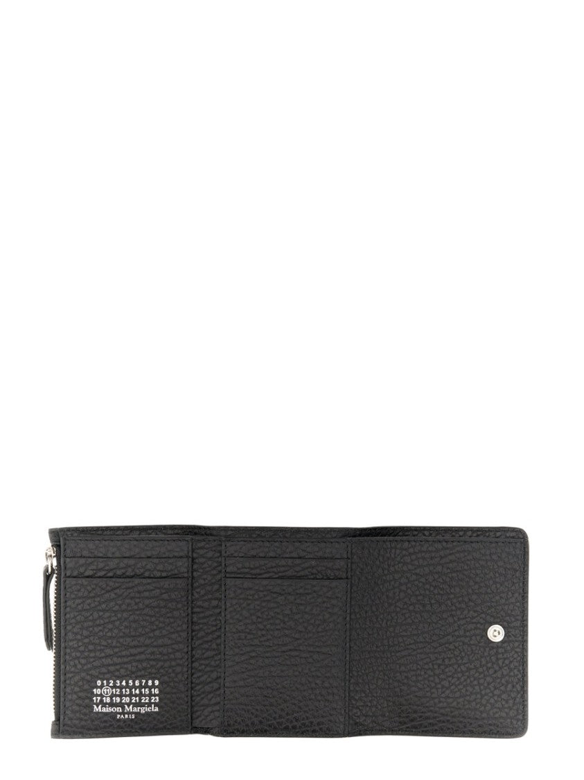 Maison Margiela Compact Black Leather Wallet