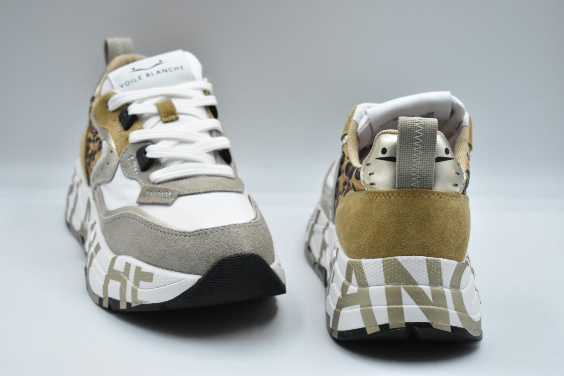 Voile Blanche Leo-Print Low-Top Sneakers