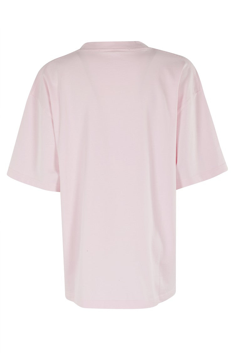 Alexander Wang Oversized Light Pink T-Shirt With Front Logo