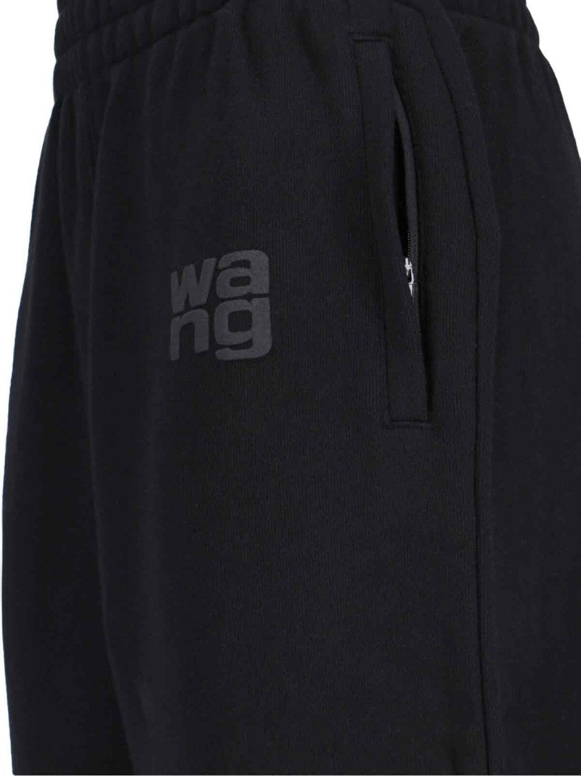 Alexander Wang Logo Track Pants – Black
