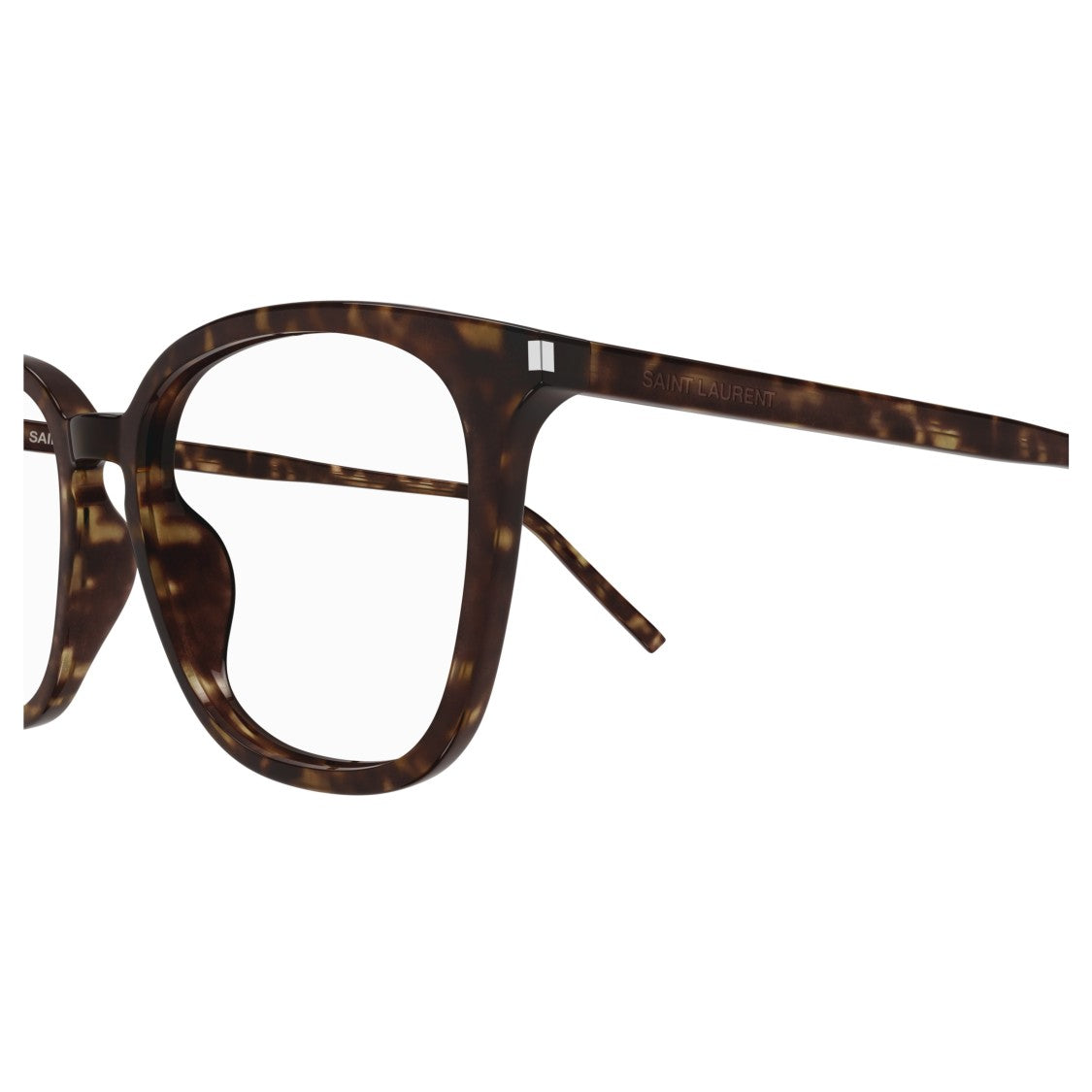 Saint Laurent Tortoiseshell Sl 783/F Square Eyeglasses