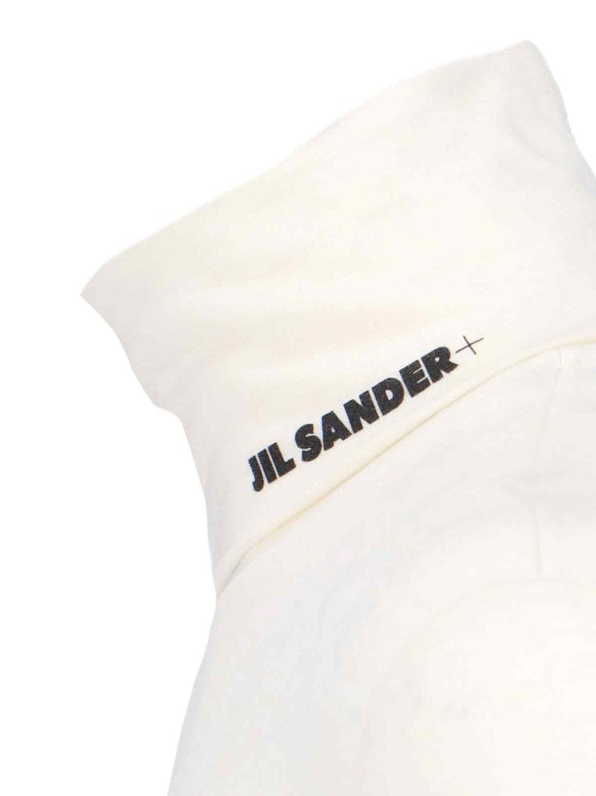 Jil Sander Logo Turtleneck – Cream