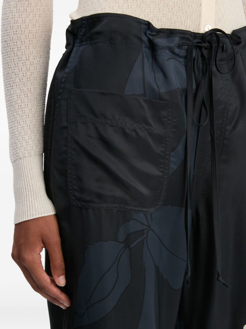 Victoria Beckham Relaxed Fit Black Trousers