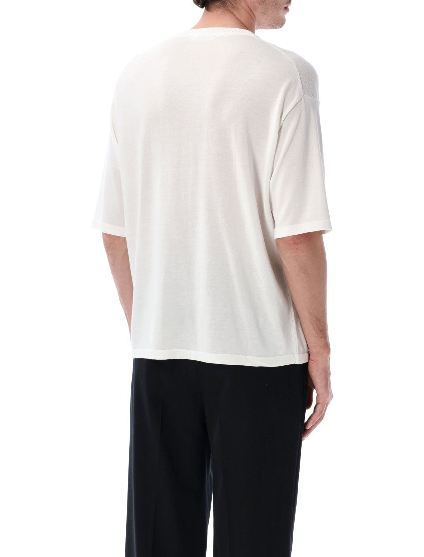 Roberto Collina Cotton Crepe Loose Crewneck T-Shirt