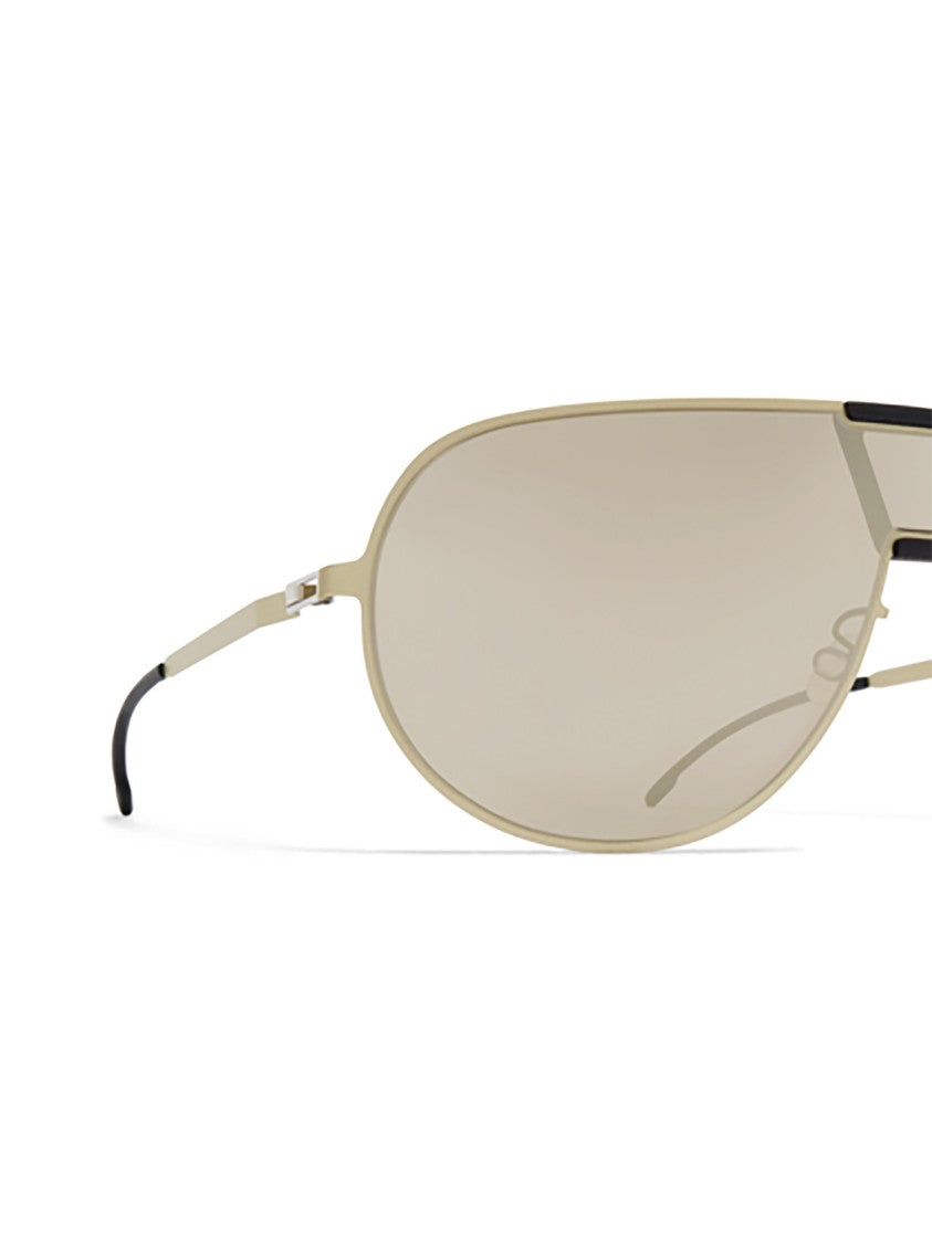 Mykita Aviator Sunglasses With Metallic Frame And Tinted Lenses