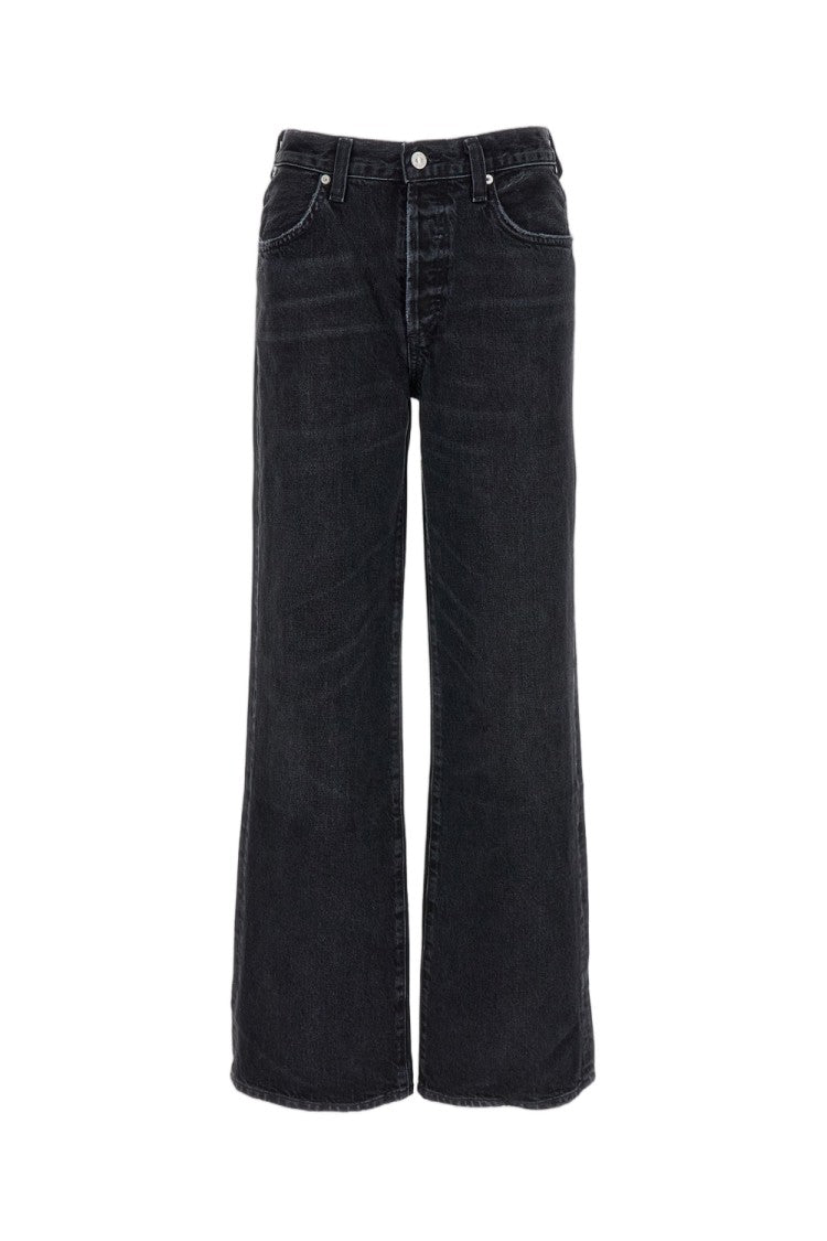 Citizens Of Humanity Black Annina 33In Regenerative Cotton Jeans