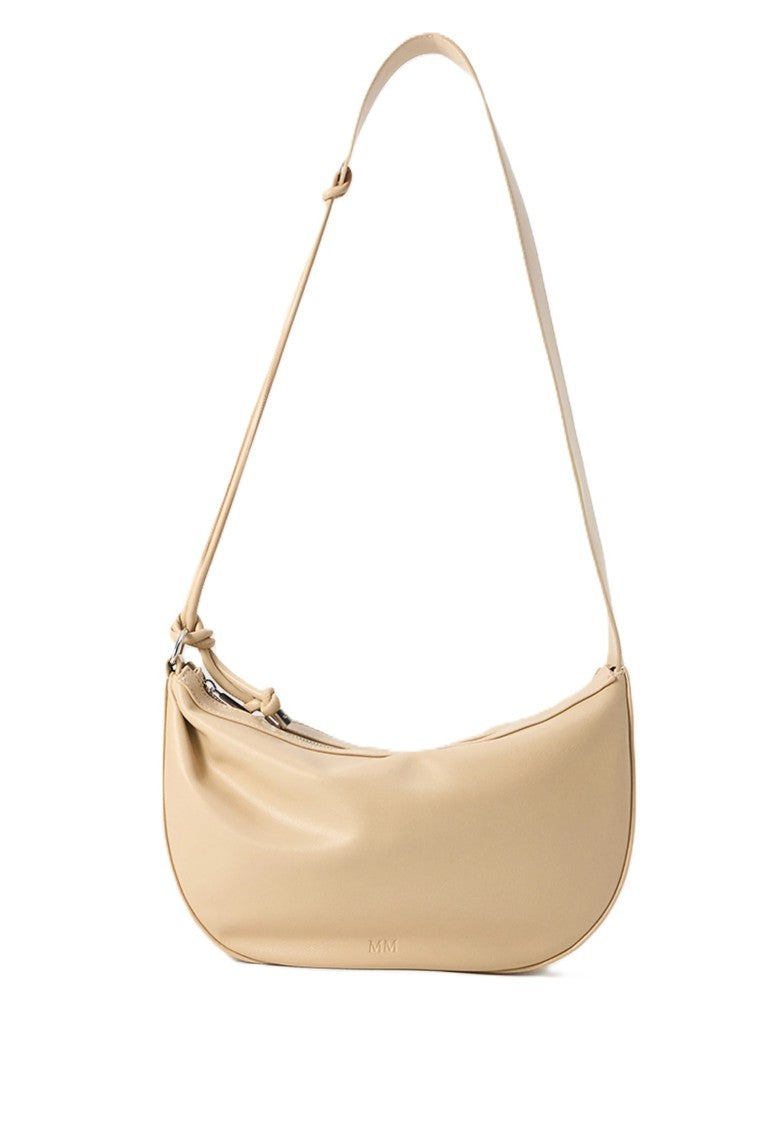 Max Mara Crescent-Shaped Shoulder Bag With And Embossed Branding