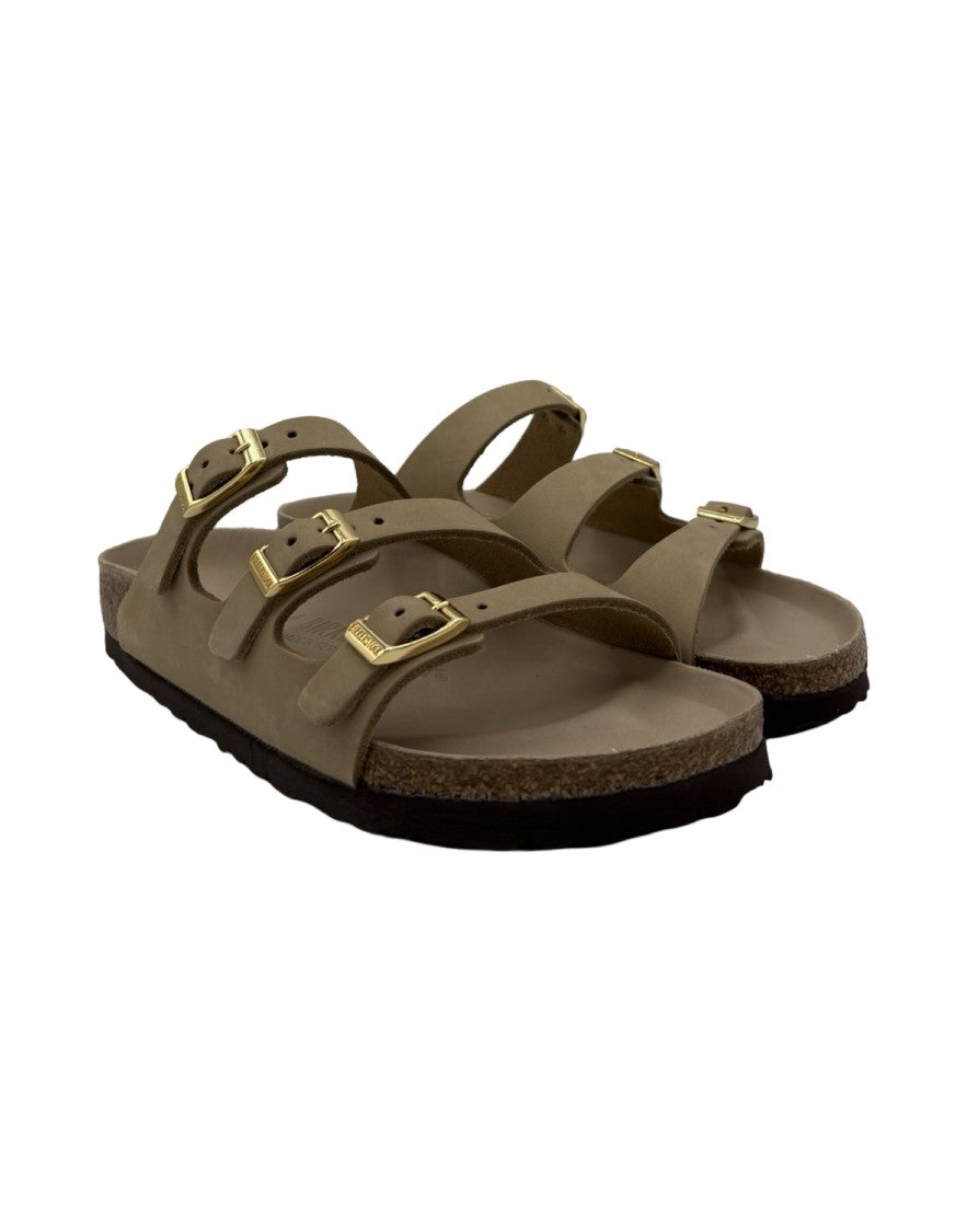 Birkenstock Florida Sandcastle Nubuck Leather Sandals