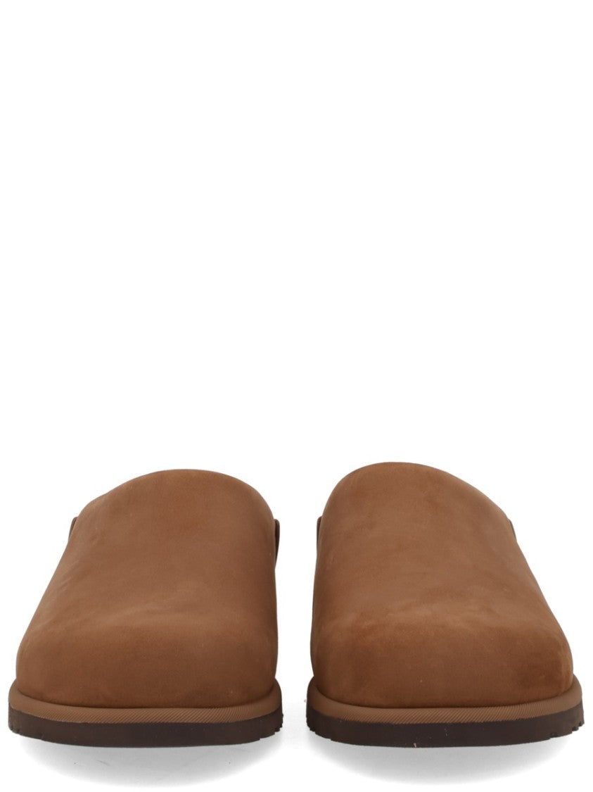 Ugg Slip-On Leather Sabot Shoes With Minimalist Design