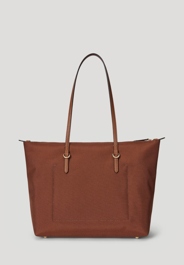Lauren Ralph Lauren Brown Keaton 26 Recycled Tote Bag