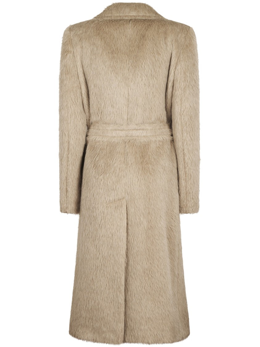 Tagliatore Tailored Dove Grey Coat With Luxe Alpaca Blend