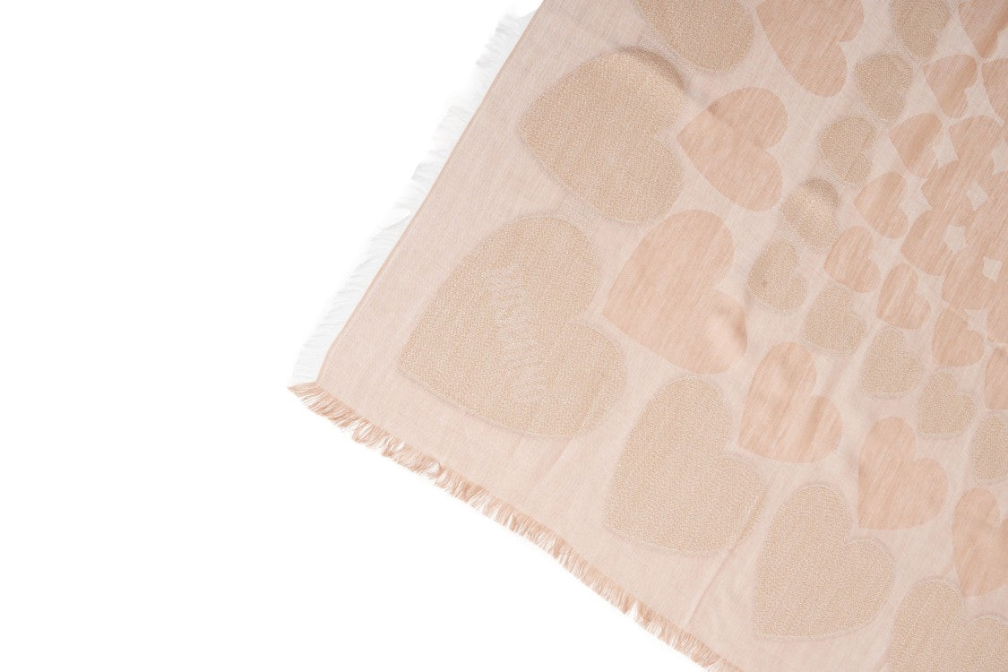 Moschino Subtle Woven Scarf With Fringed Edges