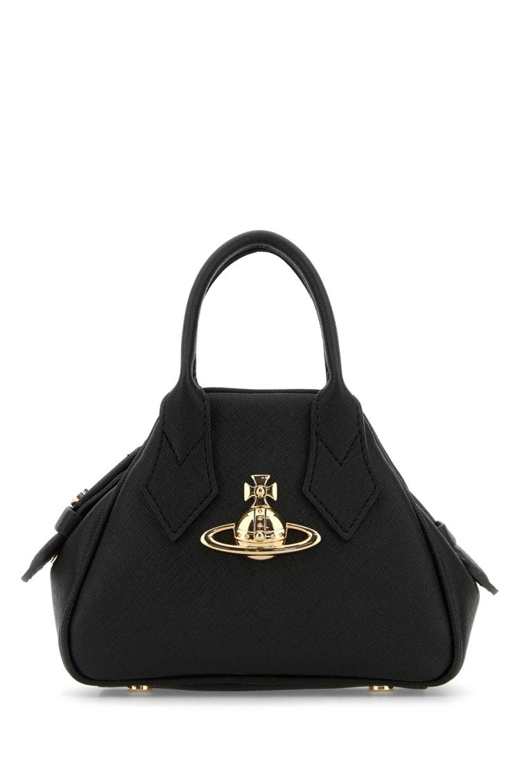 Vivienne Westwood Black Synthetic Leather Mini Yasmine Handbag